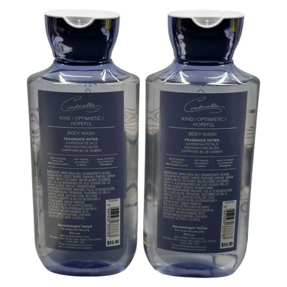 Bath Body Works Disney Cinderella Body Wash 10oz Pro Vitamin B5 Aloe 2 Pack